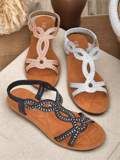 Royalfashion moteriškos basutės su dekoratyviniais dirželiais Lola Grace