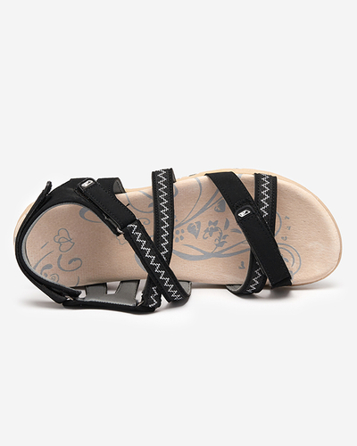 Juodos spalvos moteriškos basutės ant plokščio Koralli pado. Avalynė