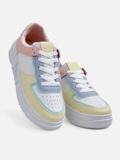 Женские кроссовки Elektra Pastello - разноцветная экокожа весна