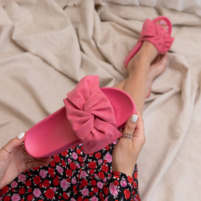 Розовые женские шлепанцы на платформе Dolorisa