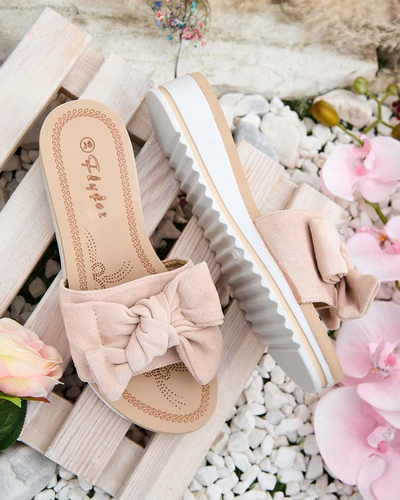 Royalfashion Женские шлепанцы с бантом Erinner