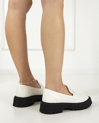 Белые женские лоферы Givosi