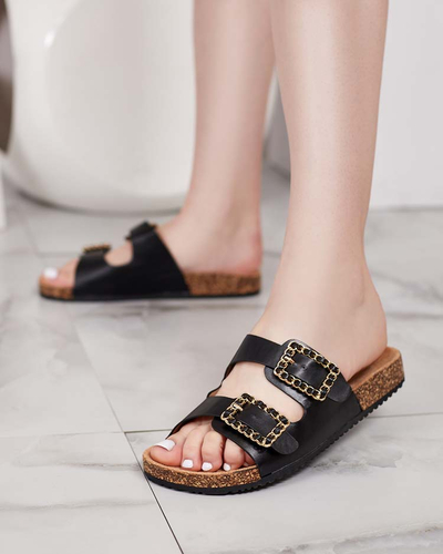 Royalfashion Женские шлепанцы с пряжками Monenas