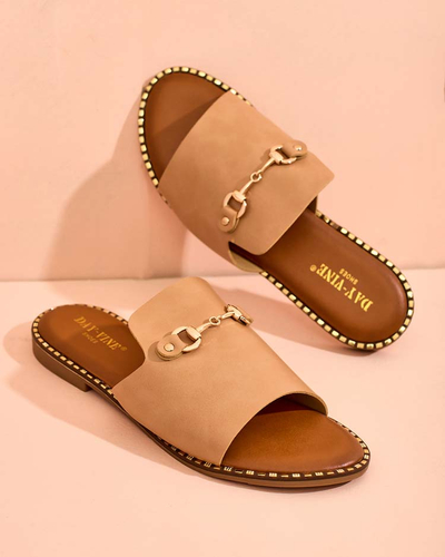 "Royalfashion" Moteriškos plokščiapadės šlepetės Ovib