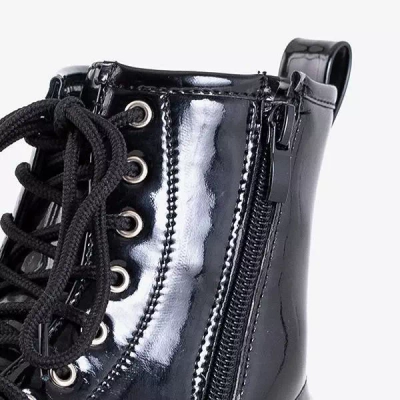 OUTLET Детские лакированные сумки Isibeal черного цвета - Обувь