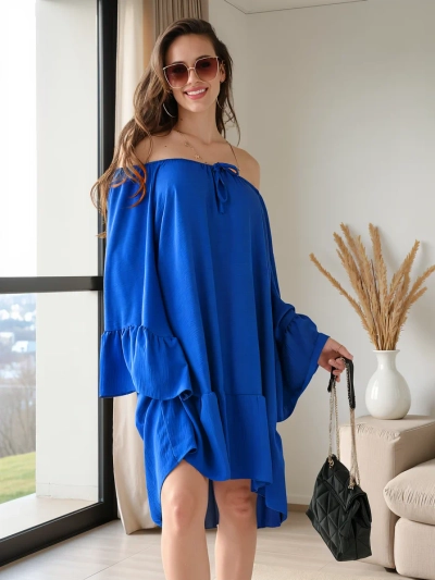 Royalfashion Moteriška suknelė a'la Ispaniška su volanais, oversized