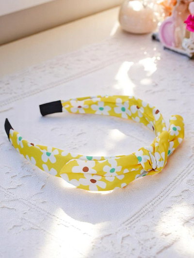 Royalfashion Ободок для волос с бантиком в цветочный узор Florinka