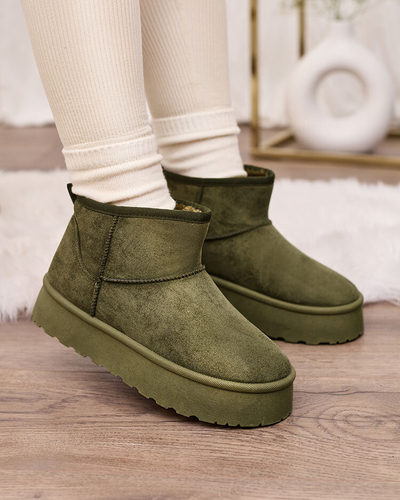Royalfashion Green женские сапоги на платформе Ersinella