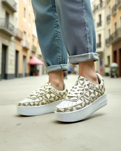 Royalfashion moteriški sportiniai bateliai su Ozofio spauda