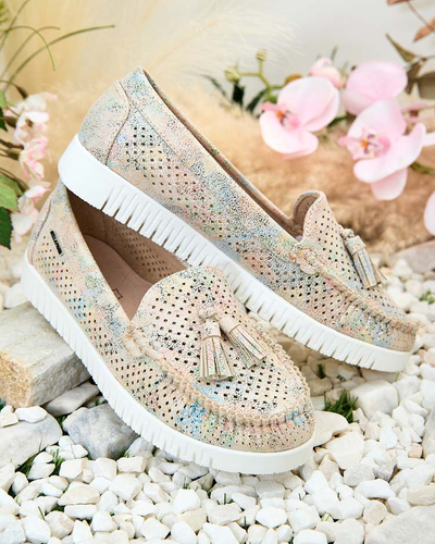 Royalfashion Moteriški ažūriniai mokasinai Molaffa