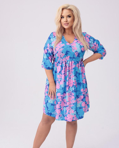 Royalfashion Женское платье длиной до колена с принтом PLUS SIZE