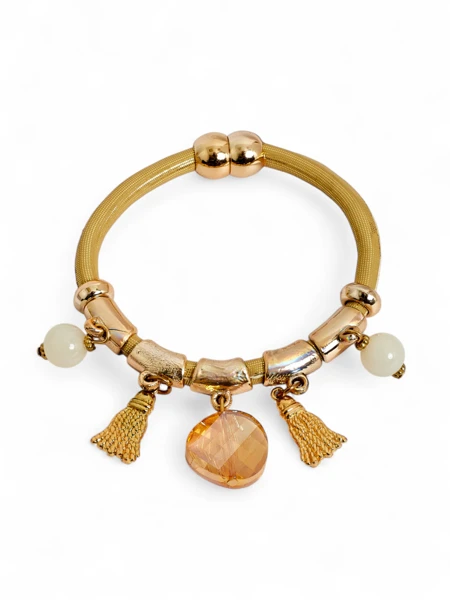 Beaded Glitter Bomb Bracelet