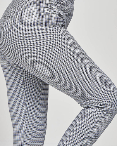 Mėlynai juodi languoti moteriški teginsai - Apranga