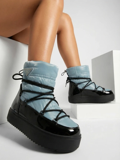 Royalfashion Женские сапоги-слипы a'la snow boots in blue Vevnose