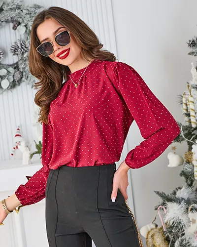 Рубашка Royalfashion для женщин с стразами