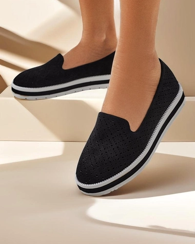 Royalfashion moteriški perforuoti loafers Cerrole