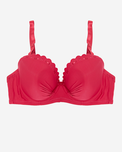 Бордовый однотонный бюстгальтер