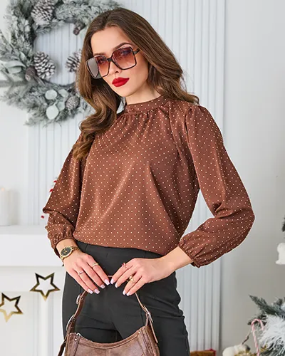 Royalfashion Moteriška marškiniai su blizgučiais