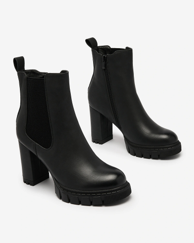 Royalfashion Juodi moteriški aukštakulniai batai Seihay