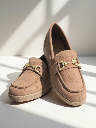 Royalfashion moterų plokšti batai su dekoracija ant piršto