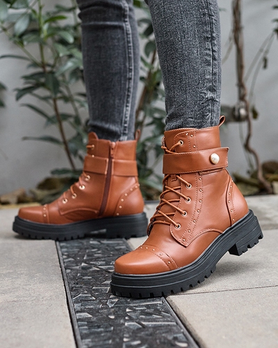 Женские ботинки-багги верблюжьего цвета Ecillo- Footwear