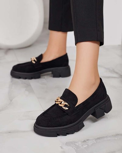 "Royalfashion" Ekologiškos zomšos mokasinai su "Zaffix" puošyba