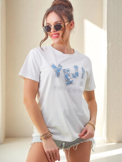 Royalfashion Moteriška medvilninė marškinėliai Taip!