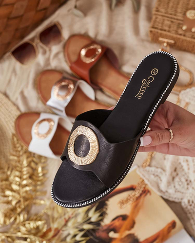 Royalfashion Женские шлепанцы на плоской подошве Olerna