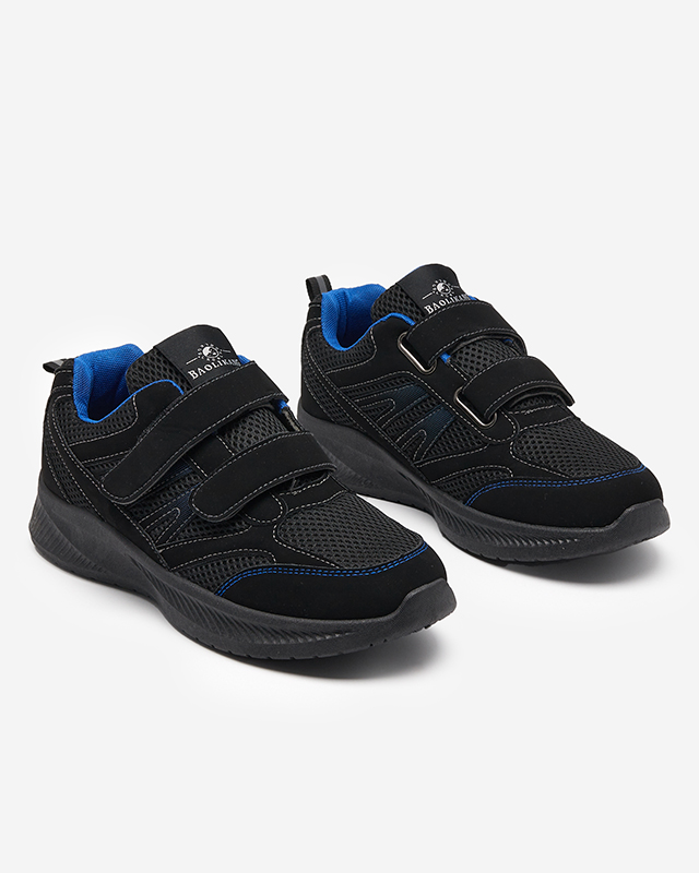Vyriški mėlyni ir juodi Beniros Velcro batai - Avalynė