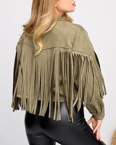 Moteriška dviratininko striukė su kutais – apranga