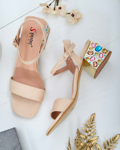 Royalfashion Moteriški sandalai su kristalais Ohvare
