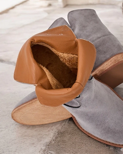 Royalfashion Женские туфли в стиле ковбоя на платформе, цвет - блюстоун