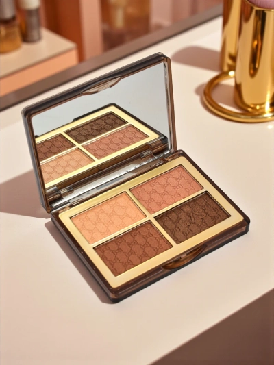 Guerniss Палетка из 4 блестящих теней для век Chocolate Fudge