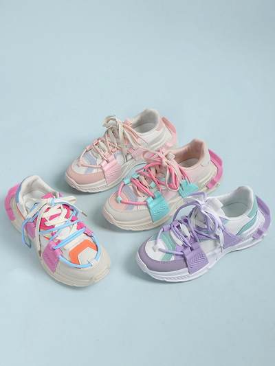 Royalfashion Moteriški sportiniai sneakeriai su guminiais įdėklais Bubble