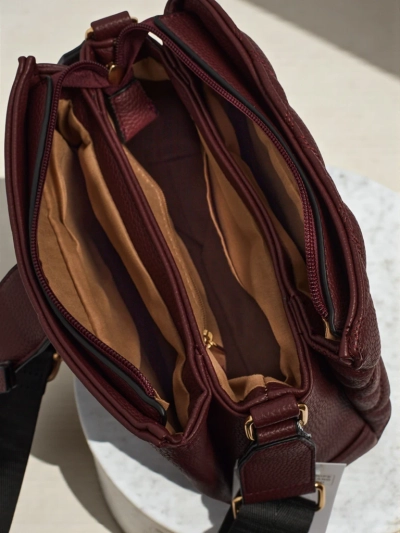 Mažas dygsniuotas rankinukas iš minkštos eko odos „Cinder Loom“