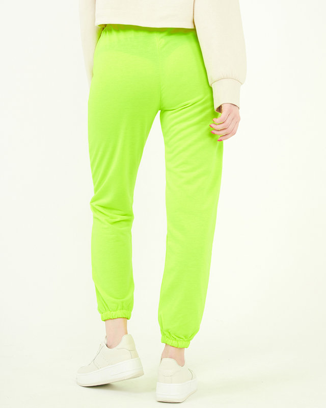 Спортивные штаны неоново-желтого цвета