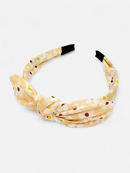 Royalfashion Ободок для волос с бантом в цветочный принт Florinka