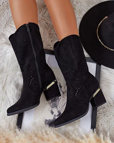 Royalfashion Ažūriniai žemi stiletto batai Hewir