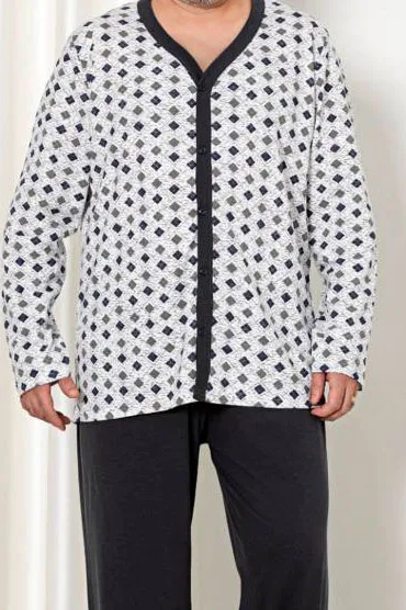 Royalfashion Medvilniniai vyriški pižamos su raštu DIDELIO DYDŽIO