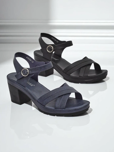 Royalfashion Women's High Heel Sandals SoleAura - Straight Fire Edition