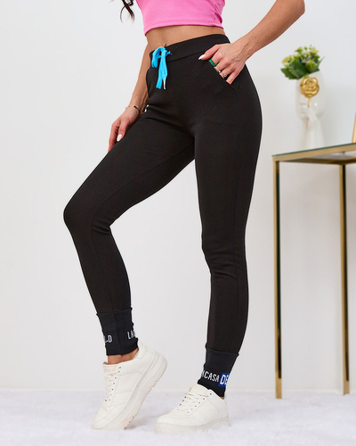 Klasikinės rožinės spalvos moteriškos sportinės kelnės - Apranga