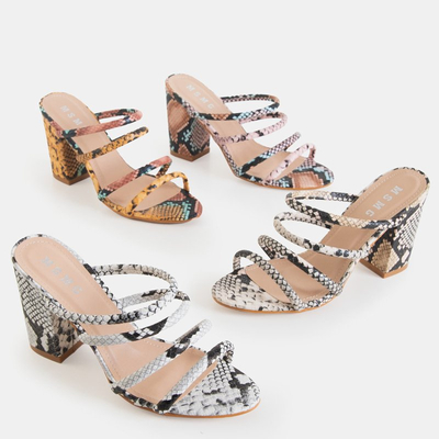 Juodos ir baltos šlepetės su įspaudu ant aukštesnio posto Furlisa - Avalynė