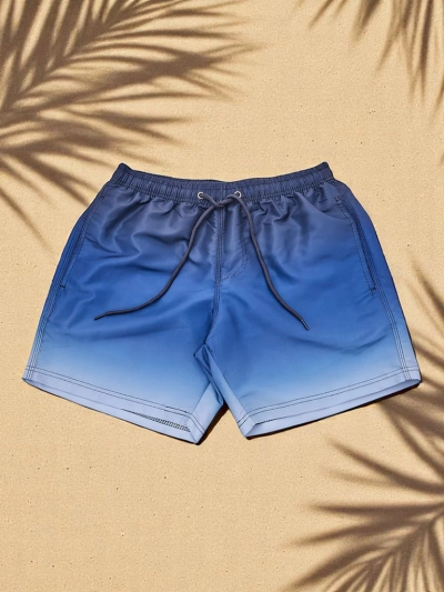 Royalfashion Drippy sportowe shorty ombre z siatką ochronną
