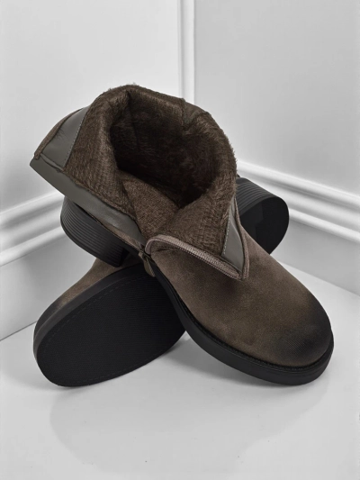 Moteriški eko zomšiniai aulinukai su sagtimis „Valtos“