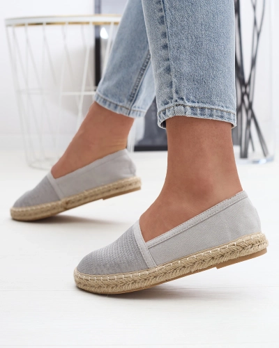 Серые женские эспадрильи Mesiella - Обувь