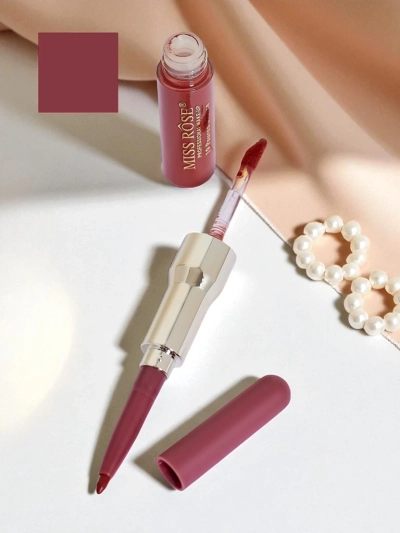 Помада и карандаш для губ 2-в-1, оттенок Rose Cream