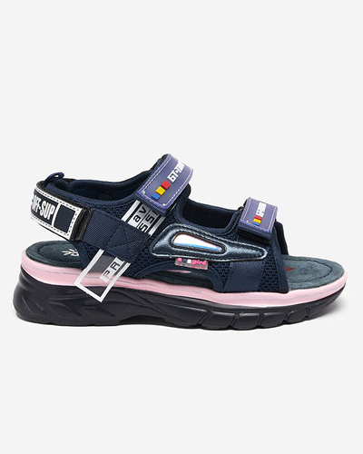 Tamsiai mėlynos spalvos mergaičių basutės Umaf- Shoes
