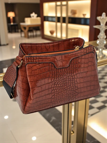 Lakuota maža moteriška rankinė iš eko odos Midnight Fern