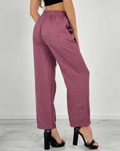 Royalfashion Moteriškos plačios kelnės