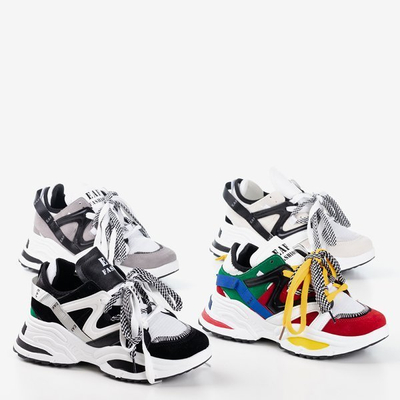 Бежевые женские кроссовки на толстой подошве Eafi - Обувь